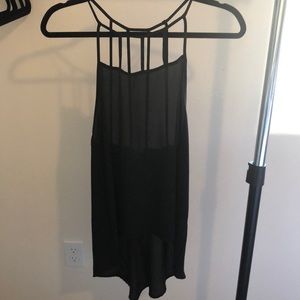 Black chiffon blouse